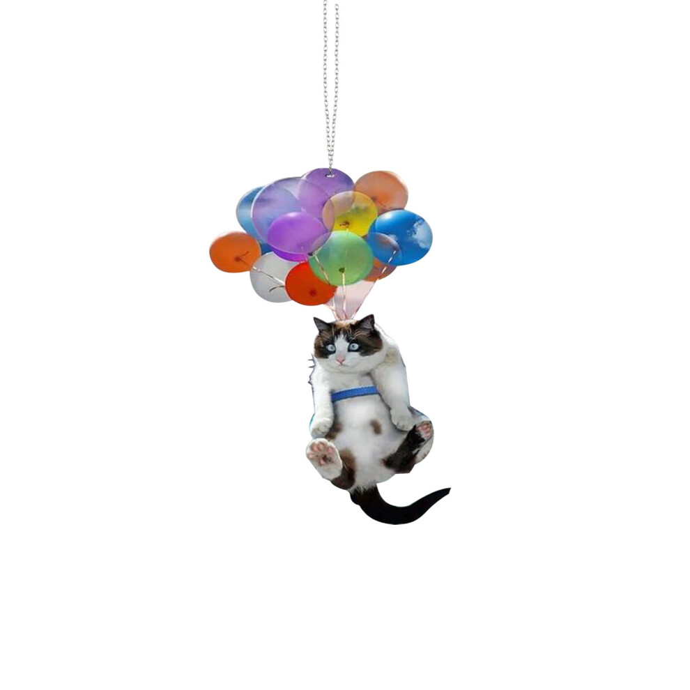 Cute Flying Cat Car Pendant For Rearview Mirror Â Hanging Ornament Decor Compatible With All Cars 974856448258