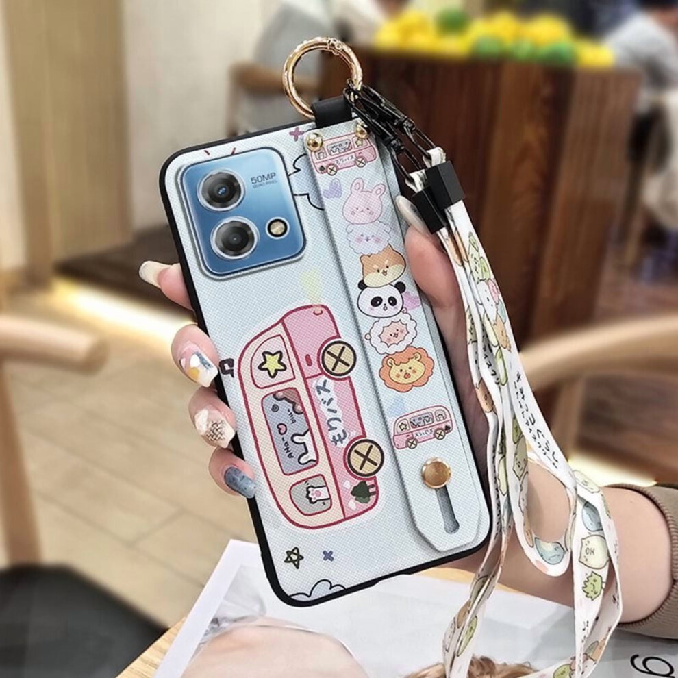 Moto G Stylus 4G 2023 Phone Case Â Soft Silicone Kickstand, Anti-Knock, Waterproof, Dirt-Resistant, Cartoon Design With Lanyard Ring 9027700611092