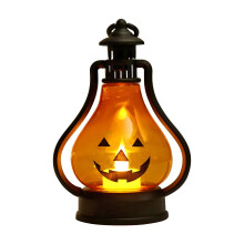 Halloween mini knipperende lantaarns, handzame pompoenlampjes – griezelig oranje decoratie voor binnen en buiten, passend bij Halloween-thema's