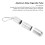 Portable Keychain Cigarette Case 5.5mm 10pcs Silver 6