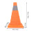 Foldable Reflective Traffic Cone 30cm Reinforced Base Safety Cone 2