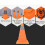 Reinforced Base 30cm Folding Reflective Traffic Safety Cone 5