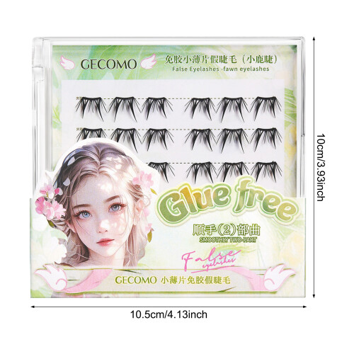 (1) Glued Lash Clusters for Women, Work & Parties 1