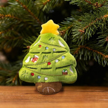 Set di 6 ornamenti natalizi in peluche - pupazzo di neve, Babbo Natale, albero, casa, calzino e bambole di cedro da appendere per albero di Natale,