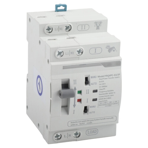Αυτόματος διακόπτης μεταφοράς 2P63A AC220V Φωτοβολταϊκός