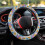 Daisy Fuzzy Multicolor Steering Wheel Cover Flannel 3