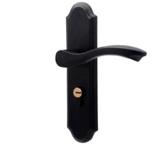 Door Handle Accessory Set fit Pella Door Handle Replacement Part, with Key and Lock Cylinder, Mortise Lock Not Included (Brushed )