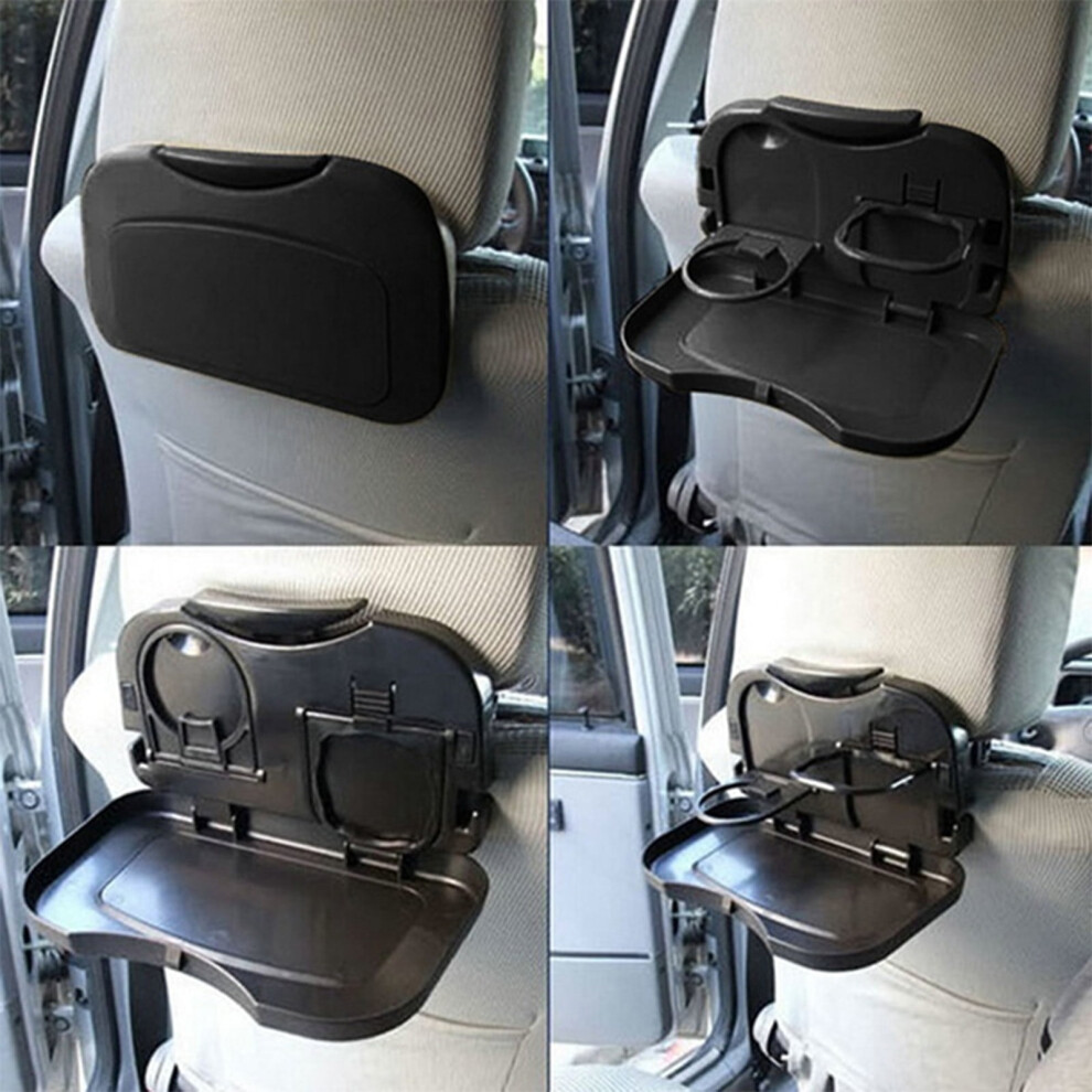 Car Cup Holder Tray With Dual Cup Holders, 9.8Â Detachable Food Tray For Eating Â Road Trip Essentials, Easy-Clean Surface 9180435385000