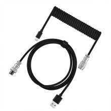 Mechanisches Tastaturkabel, USB-C auf USB-A, geflochten, einziehbar, 1,8 Meter.