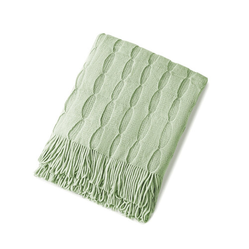 Soft Knitted Throw Blanket Cozy Fleece 150x200cm