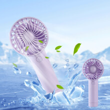 Karymi Portable USB Rechargeable Handheld Fan, 3 Speeds, 400mAh, Quiet, for Travel/Office/Outdoor – Compatible with USB Chargers