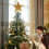 Étoile de Noël LED dorée pour sapin, 20 x 25 cm 6