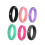 Women's Wide Silicone Wedding Rings with Wave Pattern 4