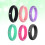 Women's Wide Silicone Wedding Rings with Wave Pattern 6