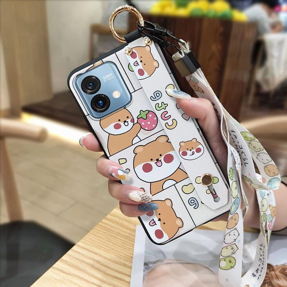 Moto G Stylus 5G 2023 Phone Case With Wrist Strap, Cartoon Ring, Kickstand & Waterproof Protection 9377112608501