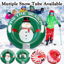 32" Inflatable Snow Tube for Teens & Adults – Heavy-Duty Winter Tubing Sled with Handles, Compatible with Snow Slopes