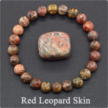 Amethyst and Tiger Eye Stretch Bracelet - Mixed Color Beaded Bracelet with Rhodochrosite and Agate