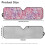 Pink Leopard Windshield Sun Shade for Jeep Wrangler 7