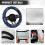 Fluffy Blue Dragonfly Steering Wheel Cover Flannel 1-Pack 4