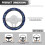 Fluffy Blue Dragonfly Steering Wheel Cover Flannel 1-Pack 5