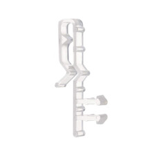 1 clip de fixation transparent en plastique pour cantonnière, support de retenue invisible pour stores vénitiens – Compatible avec les stores
