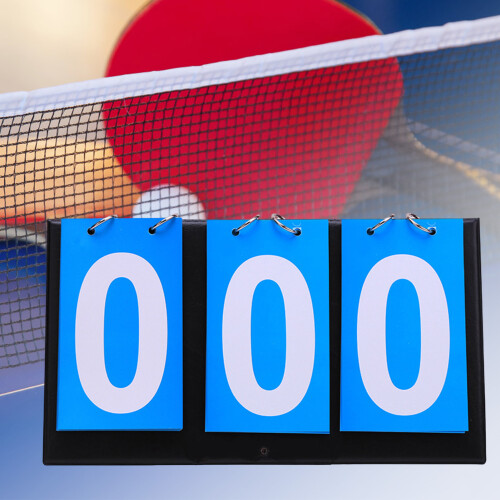 (Blue Three Scoreboard) 3/4 Digit Portable Basketball Scoreboard 1