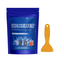 1pc Deicing Agent & Snow Shovel Set, 100g Eco-Friendly Ice Melter, Compatible with All Surfaces