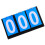 (Blue Three Scoreboard) 3/4 Digit Portable Basketball Scoreboard 3