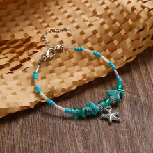 Summer Hot-Selling Ocean Breeze Beach Vacation Beaded Bracelet - DIY Original Design with Seashells and Starfish Charms