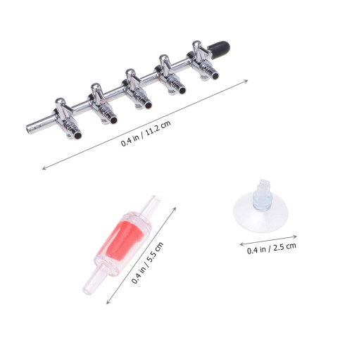 1Set Aquarium Air Pump Control Valve Assorted.3x1.4x1.4in 2