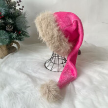 Bonnet de Père Noël épais et surdimensionné, taille unique