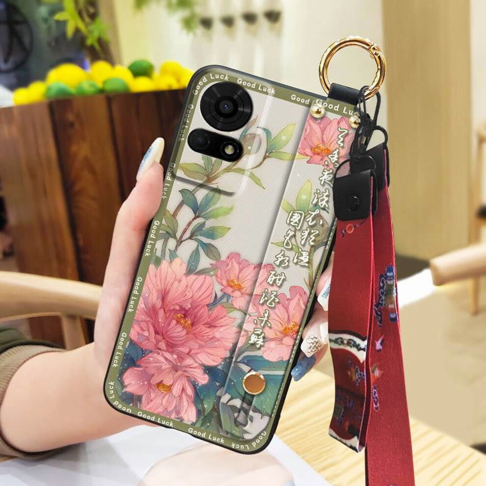 Soft Phone Case Compatible With Tcl 50Le/T510spp – Chinese Style, Anti-Knock, Shockproof, With Lanyard & Wrist Strap 9065194417035