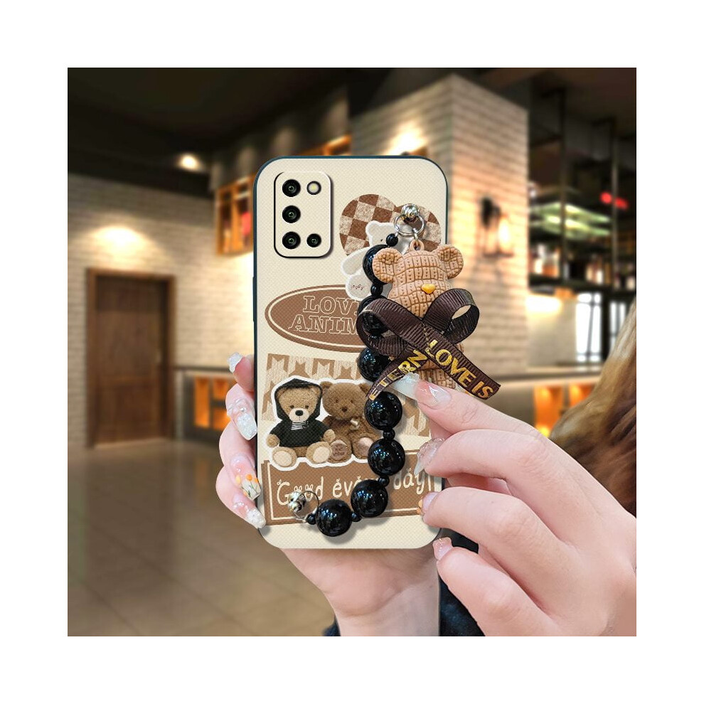 Cute Bear Silicone Phone Case Compatible With Samsung Galaxy A03s/Sm-A037g Â Skin-Friendly, Waterproof, Anti-Knock 9065194417257