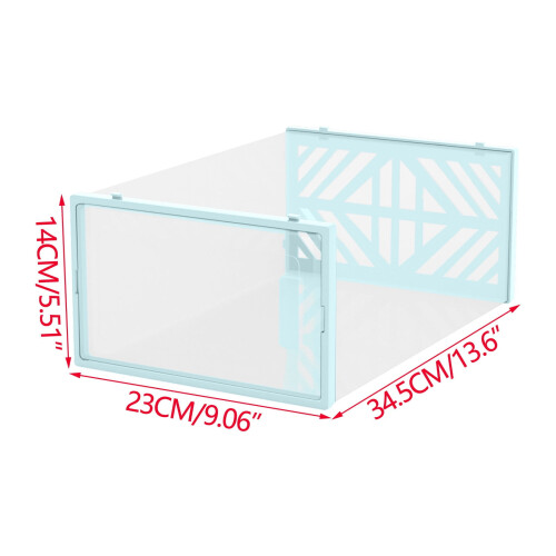 Clear Stackable Shoe Boxes Heavy Duty Plastic 12 Pack 2