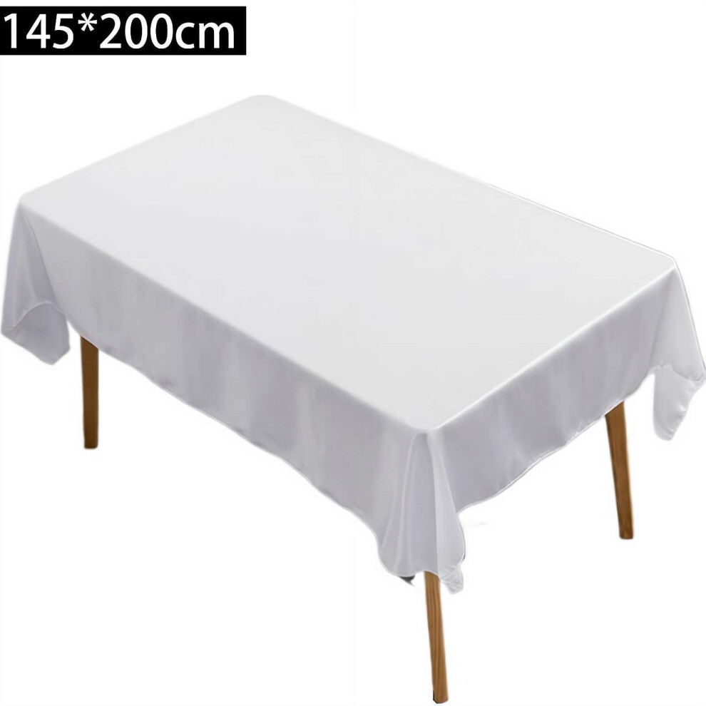 Solid Color Rectangular Tablecloth Smooth Fabric