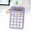 12-Digit Pocket Calculator with Note Pad - Purple 1