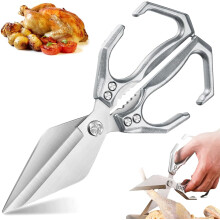 Heavy-Duty Kitchen Shears, High-Carbon Steel, Stainless Steel, All-Purpose for Food & Poultry – Compatible with Standard Kitchen Tools