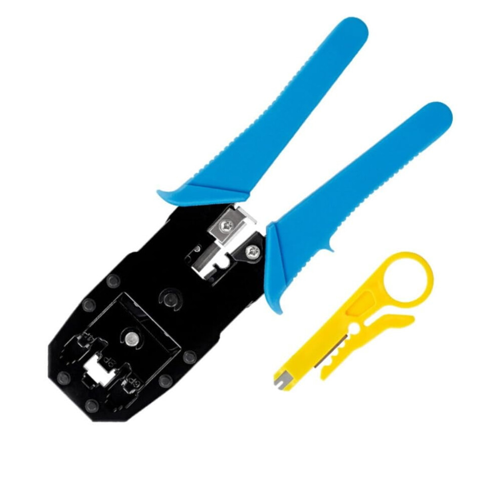 Network Crimping Tool Kit With Wire Stripper For Rj11 Rj12 9170372679980