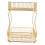 Pantry Unit Double Storage Rack Shelves Fruit Basket Kitchen 5