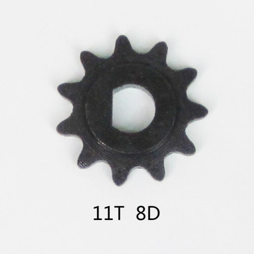Sprocket Pinion 11 Teeth 25H Gear D-Type 8mm Mounting Hole