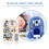 Sparschwein, blau, Kunststoff, Geburtstag, 1er-Pack 3