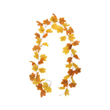 Guirnalda de hojas de arce de otoño por menos de $5, 198 cm (78 pulgadas), enredadera artificial de otoño para mesa, puerta y decoración exterior