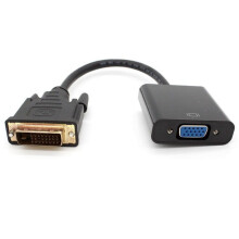 DVI to VGA Adapter Cable (0.2m) – DVI-D 24+1 & DVI-I 24+5 to VGA, 1080P Full HD, for HDTV, PC, Laptop, Monitor, Projector