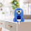 Sparschwein, blau, Kunststoff, Geburtstag, 1er-Pack 5