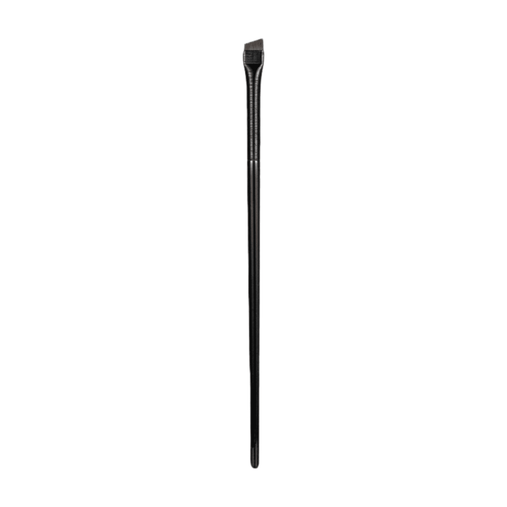 Black Eyeliner Brush Fine Angled - Pro Precision Gel Eye Liner Makeup Brush -Ultra Thin Slanted Flat Angle - Premium Cruelty Free Synthetic Bristles