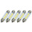 5 pezzi 12V 36mm SMD5050 3 LED Luce interna a festone per auto (bianca) 1