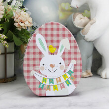 Boîte cadeau œuf de Pâques lapin mignon – Emballage coloré pour bonbons, chocolats et petits cadeaux, 9 x 4,5 x 11 cm, Fournitures de fête
