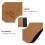 Portable Soft PU Eyeglass Case Slim Design 2-Pack 6