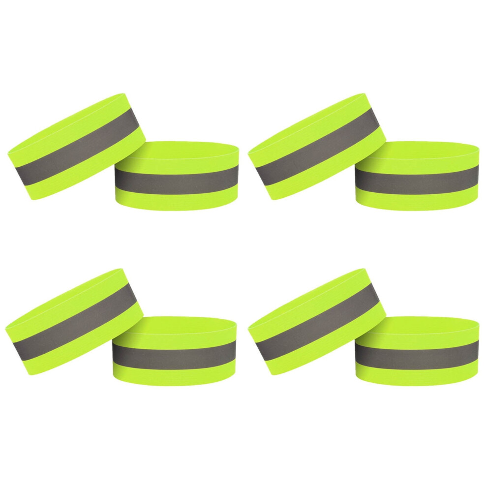8-Pack Reflective Armbands For Night Running, Cycling & Outdoor Sports Â Adjustable Wrist/Ankle Bands, High-Visibility Safety Gear 9065194419565