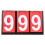 (Three Red Scoreboard) 3/4 Digit Portable Basketball Scoreboard 3